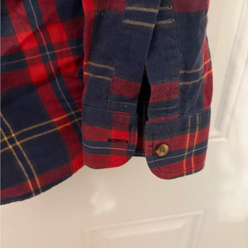 Red and Blue Plaid flannel - Picture 4 of 6